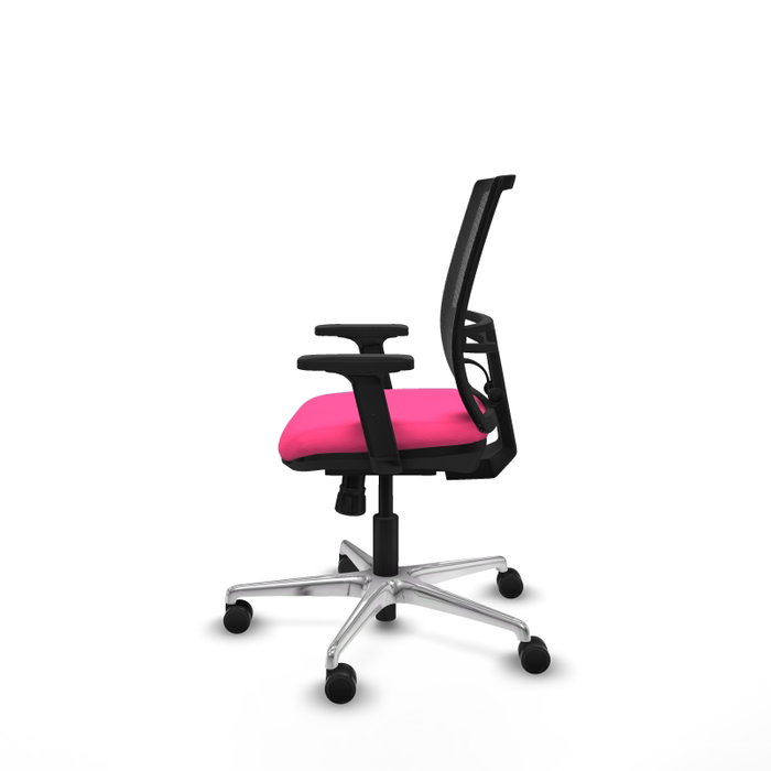 PIQUERAS Y CRESPO Silla de oficina Yunquera con mecanismo Sincro, Rosa y Negro PIQUERAS Y CRESPO Silla de oficina Yunquera con mecanismo Sincro, Rosa y Negro