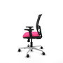 PIQUERAS Y CRESPO Silla de oficina Yunquera con mecanismo Sincro, Rosa y Negro