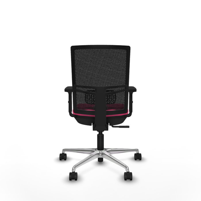 PIQUERAS Y CRESPO Silla de oficina Yunquera con mecanismo Sincro, Rosa y Negro PIQUERAS Y CRESPO Silla de oficina Yunquera con mecanismo Sincro, Rosa y Negro