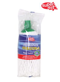 Supernet - Fregona de Algodón Supernet, 9.8 cm de Ancho x 29.2 cm de Largo x 6.5 cm de Alto (30 Unidades)