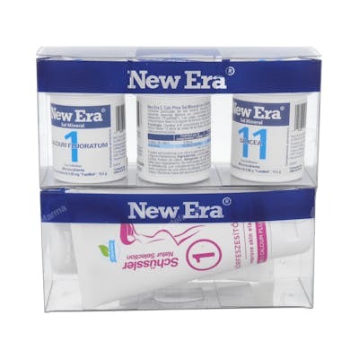 NEW ERA Trio Belleza Sales 1+2+11 Cremas 1+11 para Tejido Conectivo, Celulitis, Varices, Piel Arrugada, Caída Cabello y Uñas Frágiles NEW ERA Trio Belleza Sales 1+2+11 Cremas 1+11 para Tejido Conectivo, Celulitis, Varices, Piel Arrugada, Caída Cabello y Uñas Frágiles