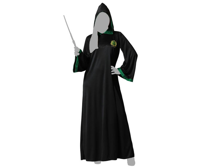 atosa Túnica Negra con Capucha para Adulto Estudiante de Magia Verde atosa Túnica Negra con Capucha para Adulto Estudiante de Magia Verde