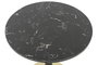 DKD Home Decor Mesita Auxiliar de Metal y Mármol Negro 45x45x51 cm