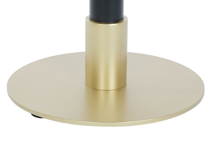 DKD Home Decor Mesita Auxiliar de Metal y Mármol Negro 45x45x51 cm