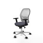 PIQUERAS Y CRESPO Silla de oficina Jorquera Gris y Blanca