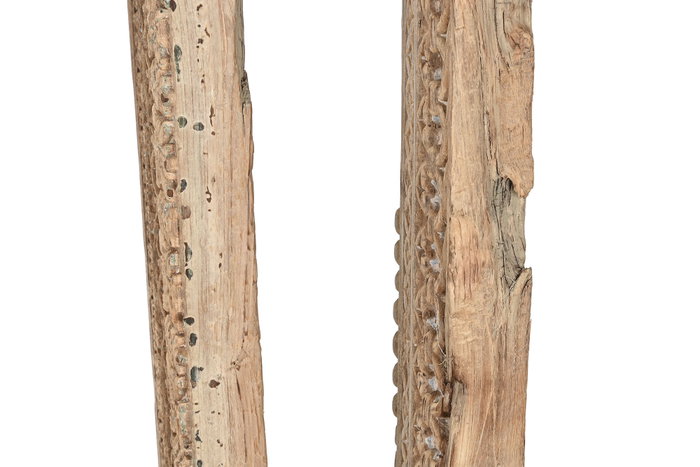 DKD Home Decor Escultura de Madera Tallada Pieza Única 15x10x129 cm DKD Home Decor Escultura de Madera Tallada Pieza Única 15x10x129 cm