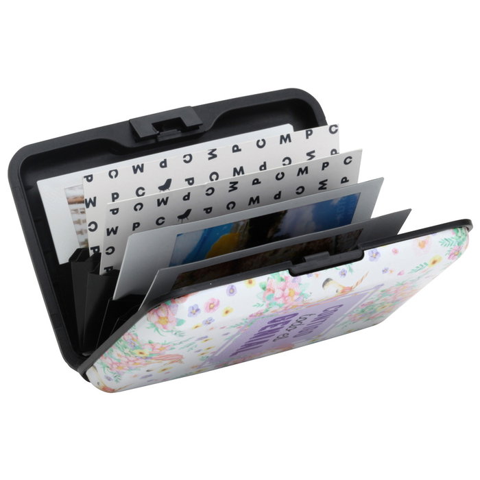 CMP General Tarjetero Anti-Rfid "Unicornio cmP General" con 6 Compartimentos y Protección RFID 7,5x11 cm