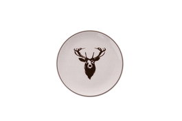 Hermia Ylbtat1 Juego de Platos de Postre Navideños de Porcelana 19.3x19.3x2 cm 6 Piezas