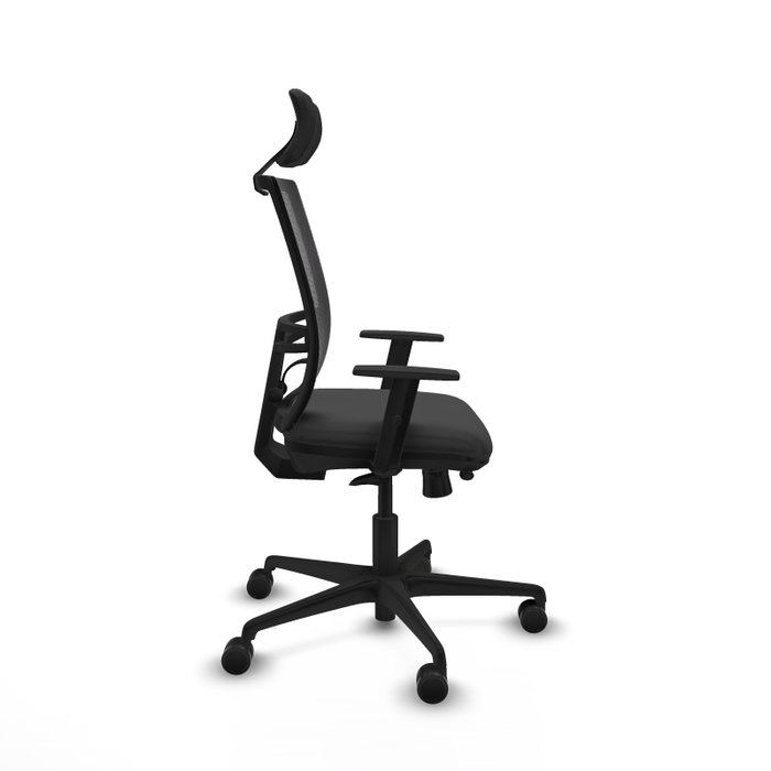 PIQUERAS Y CRESPO Silla de oficina Yunquera con mecanismo Sincro/Traslack Gris oscuro y Negro PIQUERAS Y CRESPO Silla de oficina Yunquera con mecanismo Sincro/Traslack Gris oscuro y Negro
