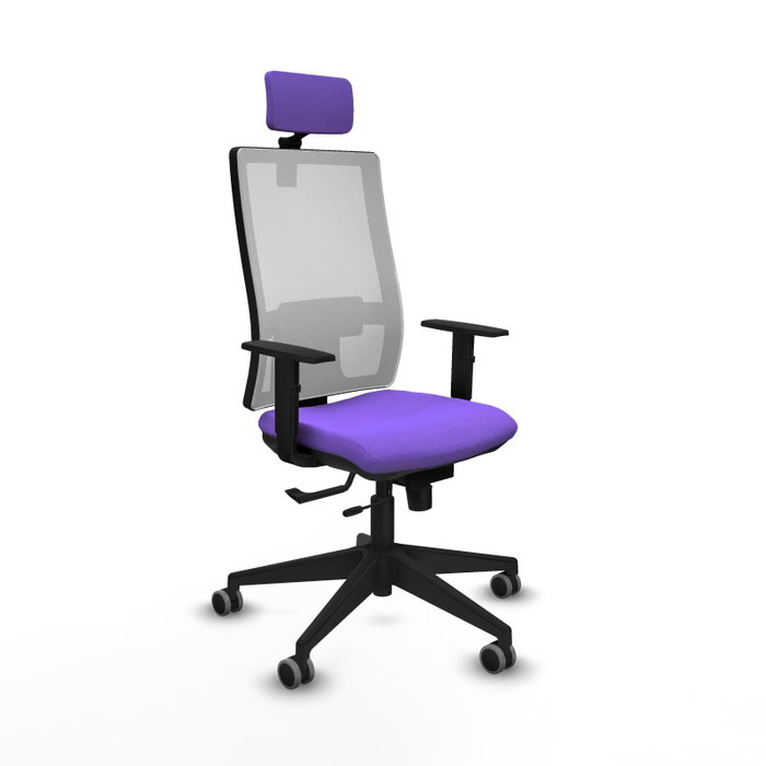 PIQUERAS Y CRESPO Silla de oficina Horna, Mecanismo Sincro/Traslack, Lila/Blanco PIQUERAS Y CRESPO Silla de oficina Horna, Mecanismo Sincro/Traslack, Lila/Blanco