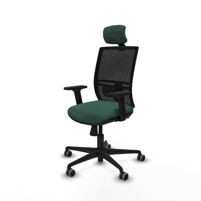 PIQUERAS Y CRESPO Silla de oficina Yunquera con mecanismo Sincro Verde botella PIQUERAS Y CRESPO Silla de oficina Yunquera con mecanismo Sincro Verde botella
