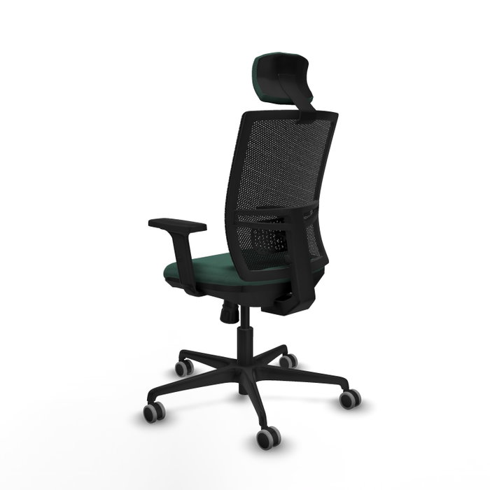 PIQUERAS Y CRESPO Silla de oficina Yunquera con mecanismo Sincro Verde botella PIQUERAS Y CRESPO Silla de oficina Yunquera con mecanismo Sincro Verde botella