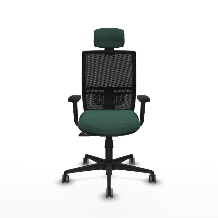 PIQUERAS Y CRESPO Silla de oficina Yunquera con mecanismo Sincro Verde botella PIQUERAS Y CRESPO Silla de oficina Yunquera con mecanismo Sincro Verde botella