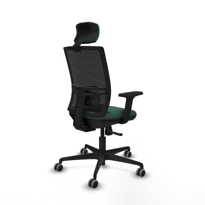 PIQUERAS Y CRESPO Silla de oficina Yunquera con mecanismo Sincro Verde botella PIQUERAS Y CRESPO Silla de oficina Yunquera con mecanismo Sincro Verde botella