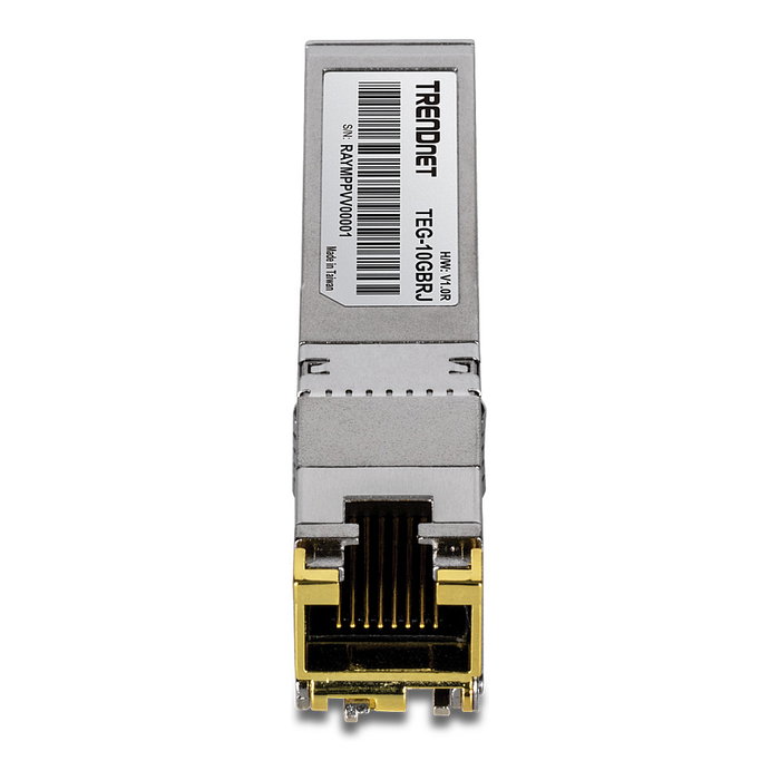 TRENDnet TEG-10GBRJ SFP+ a RJ-45 Transceiver de Cobre 10G Ethernet 10000 Mbit/s Compatible con SFP+