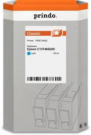 Prindo Cartucho de tinta cian PRIET46S2 Classic 25ml