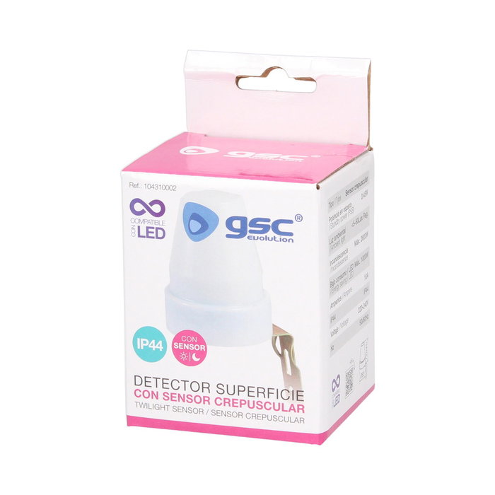 GSC Evolution Detector de superficie con sensor crepuscular Blanco