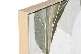 DKD Home Decor Cuadro Lienzo PS Verde Blanco Flor 4.5 x 122.5 x 82.5 cm (2 Unidades)