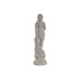 DKD Home Decor Figura de Mujer de Cemento Gris Desgastado 17x17x61 cm