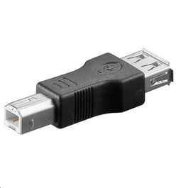 MicroConnect Adaptador USB A Hembra a USB B Macho para Conectar Periféricos como Impresoras y Escáneres