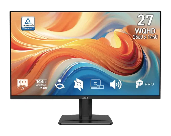 MSI Pro MP275Q E14 Monitor de 27 pulgadas WQHD 144 Hz IPS Negro