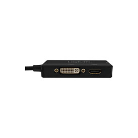 Logilink CV0109 Adaptador DisplayPort 1.2 a DVI/HDMI/VGA 4K Negro Macho a Hembra 0.15m