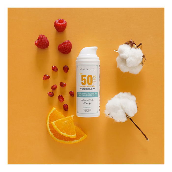 Alma Secret Crema Facial Protección Alta SPF50 50 ml Hidratante