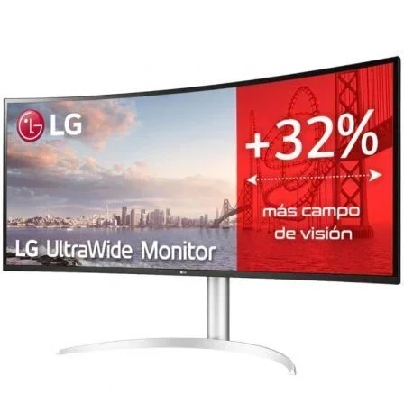 Monitor Profesional Ultrapanorámico Curvo LG 40WP95CP-W 39.7"/ 5K2K/ Multimedia/ Regulable en altura/ Plata