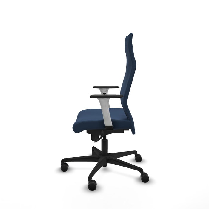 PIQUERAS Y CRESPO Sillón Albacete con Mecanismo Sincro y Similpiel Azul Marino