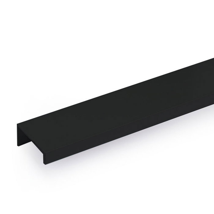 HERRAJES ALK Perfil Tirador Aluminio PETIAL 3M Tirador Embutido para Muebles Cocina Baño Armarios Plata Mate Negro Blanco 3 Metros