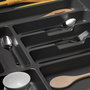 Emuca Cubertero Optima Gris Antracita para Módulo 500mm