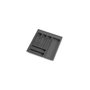 Emuca Cubertero Optima para cajón Universal, módulo 500mm, Plástico, Gris antracita
