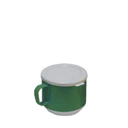 AMC Politray Taza Térmica de Polipropileno, 25 cl, Color Verde, 7.6 cm Alto, 8.4 cm Diámetro (Set de 20)