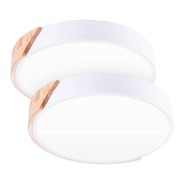 Veronica Pack 2 Plafones LED 18W Redondos Bicolor CCT Regulables