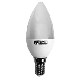 Silverht Bombilla LED decorativa vela 6W/65W E14 5000K Luz extra cálida 550 lm A+ - Reemplazo 45W