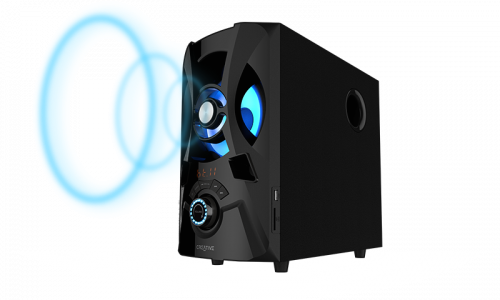 Creative Labs 51MF0490AA001 Sistema de Altavoces 2.1 Negro 60W RMS con Bluetooth, USB, Tarjeta SD y Radio FM