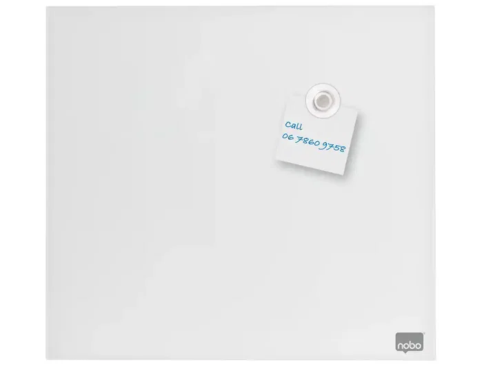 Nobo Pizarra de Vidrio Magnética Blanca 300x300 mm con Rotulador e Imanes Nobo Pizarra de Vidrio Magnética Blanca 300x300 mm con Rotulador e Imanes