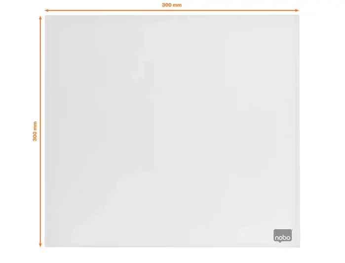 Nobo Pizarra de Vidrio Magnética Blanca 300x300 mm con Rotulador e Imanes Nobo Pizarra de Vidrio Magnética Blanca 300x300 mm con Rotulador e Imanes