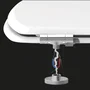 Gelco GEL3467937119118 Asiento de inodoro de cierre suave magnético - Blanco