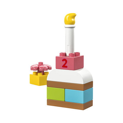 LEGO 30712 DUPLO Feiertorte, Juego de Construcción Tarta de Celebración para Niños de 1.5 a 99 Años, 9 Piezas Multicolor de Plástico