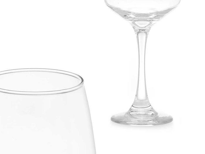 Vivalto Copa Cónica 420 ml Vidrio Transparente 9x22x9 cm (Set de 24)