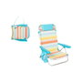 Color Baby Silla de Playa Plegable Aluminio 4 Posiciones con Cojín y Bolsillo Lateral