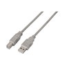 Aisens Cable USB 2.0 Impresora Tipo A/B Macho 1m Beige