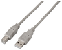 Aisens Cable USB 2.0 Impresora Tipo A/B Macho 1m Beige