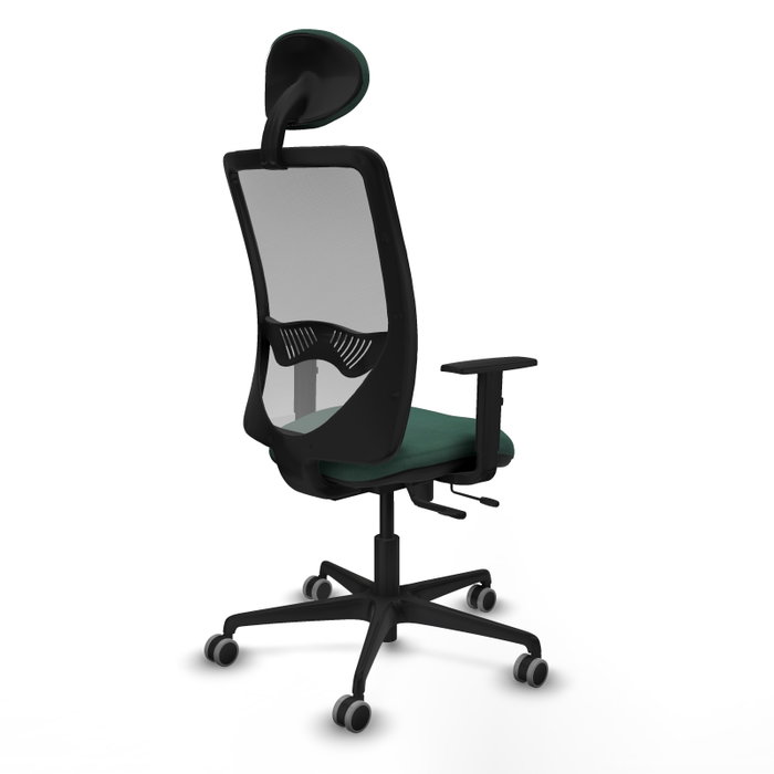 PIQUERAS Y CRESPO Silla de oficina Zulema con mecanismo Sincro/Traslack, Verde botella y Gris PIQUERAS Y CRESPO Silla de oficina Zulema con mecanismo Sincro/Traslack, Verde botella y Gris