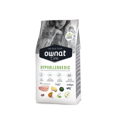 Ownat Alimento para Gato Care Hypoallergenic Hipoalergénico 1,5 kg Ownat Alimento para Gato Care Hypoallergenic Hipoalergénico 1,5 kg