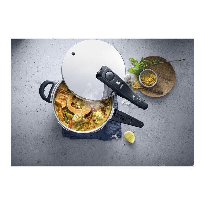 WMF Perfect One Pot Olla a Presión Schnellkochtopf 6.5 Litros para Inducción, Acero Inoxidable - 0791839990