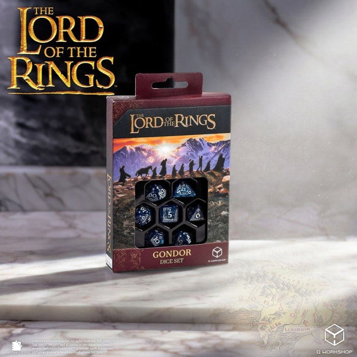 Q Workshop El Señor de los Anillos Set de 7 Dados Gondor