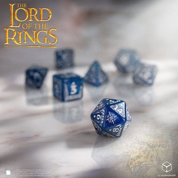 Q Workshop El Señor de los Anillos Set de 7 Dados Gondor
