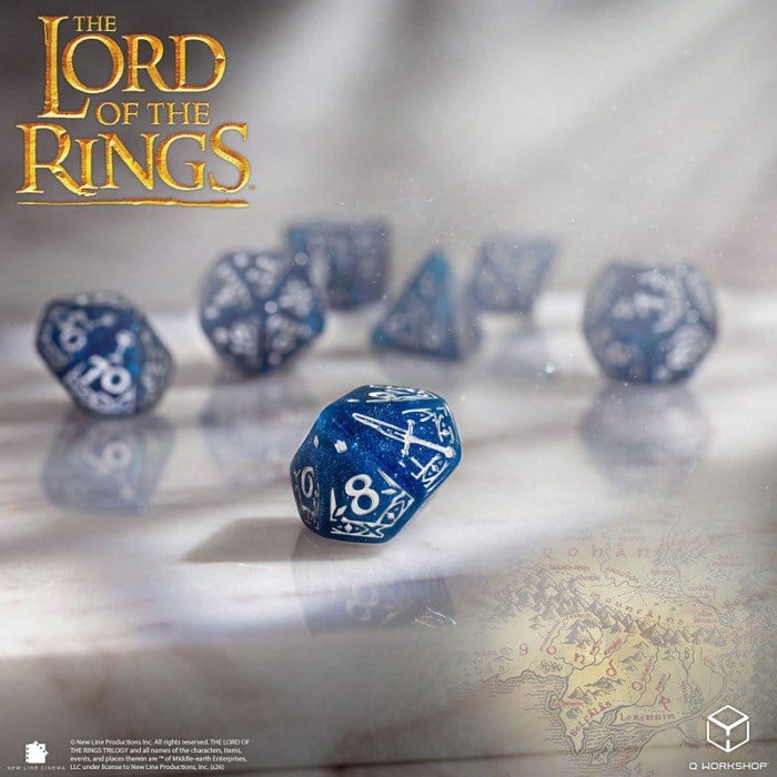 Q Workshop El Señor de los Anillos Set de 7 Dados Gondor